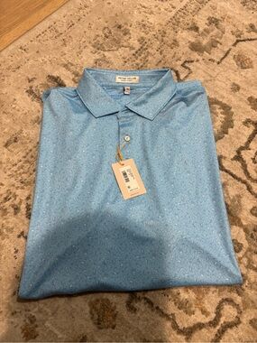 Peter Millar NWR Men's Light Blue Performance Polo Shirt